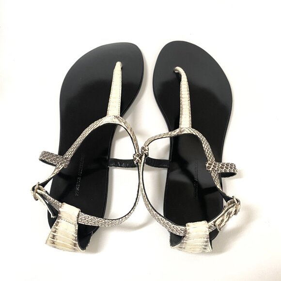 Genuine Snake Skin Leather Sandals Handmade - Picture 7 of 8